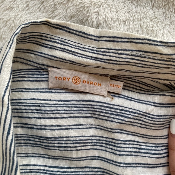 Tory burch button up dress / coverup - Picture 3 of 4